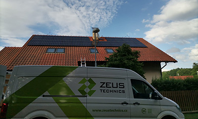 FVE rodinný dům Libeř středočeský kraj